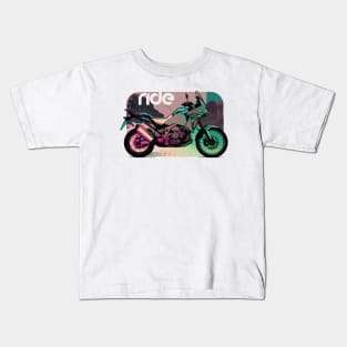 Ride africa twin adventure sports cyber Kids T-Shirt